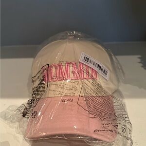 Pink and Cream Cap